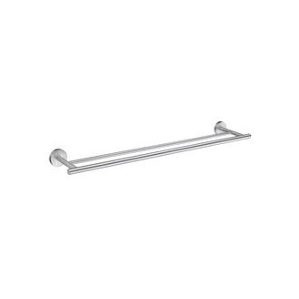 Smedbo HS3364 24 in. Double Towel Bar in Brushed Chrome from the Home Collection